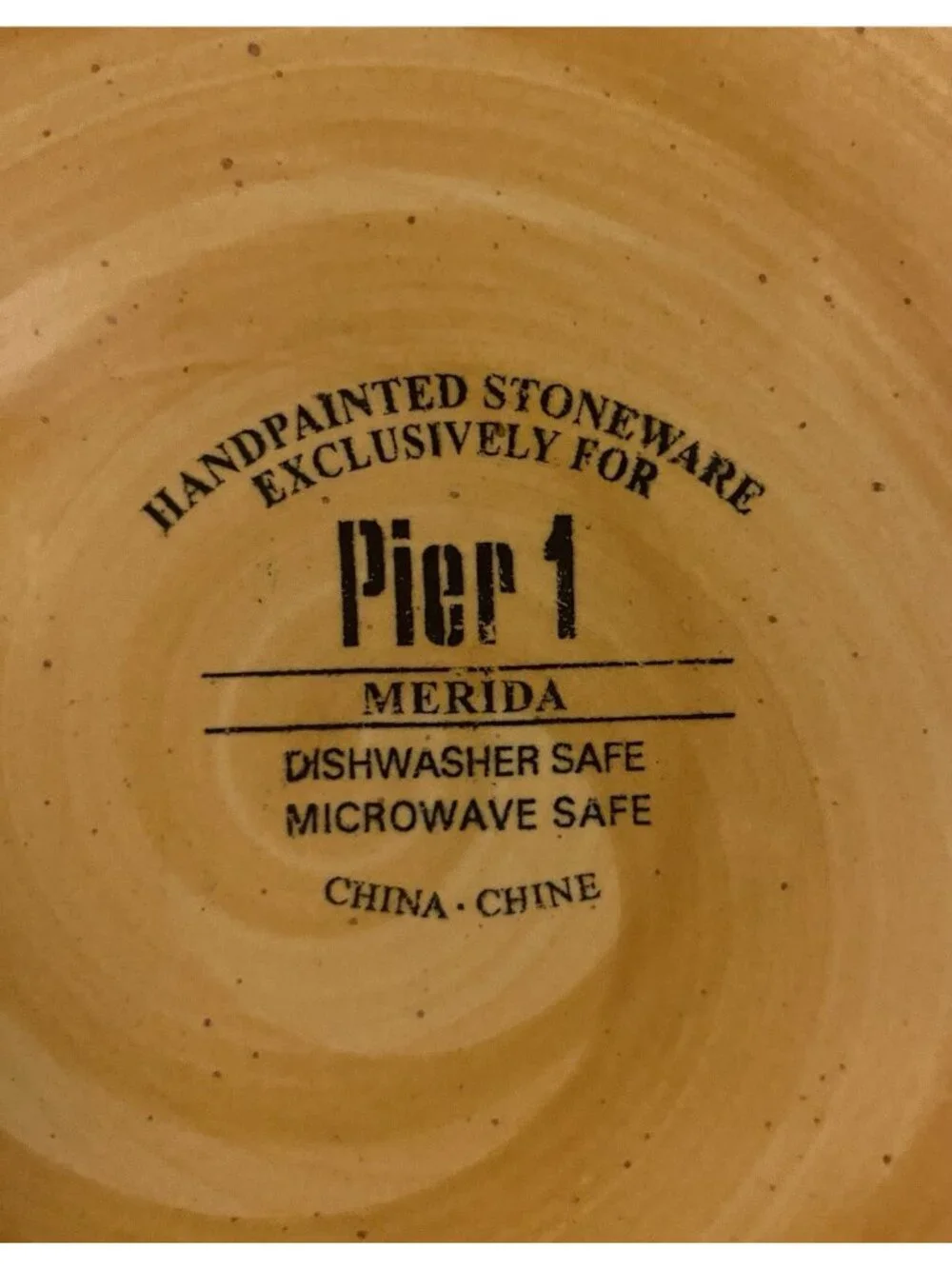 Pier 1 One Hand Painted Replacement Dinner Plate MERIDA Stoneware Floral 11